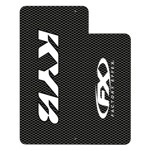 Factory Effex Graphics - Upper Fork Universal Carbon With White Kayaba Logo