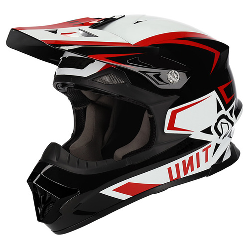 EXO HELMET UNIT PROTECH PC-1 GLOSS RED/WHT