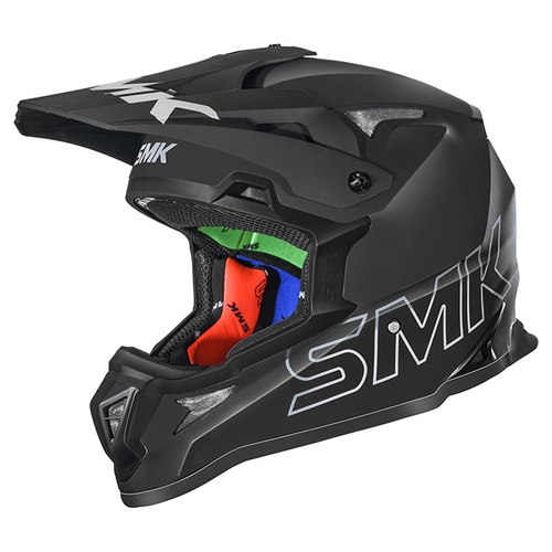 SMK 'Allterra' MX Helmet - Matt Black