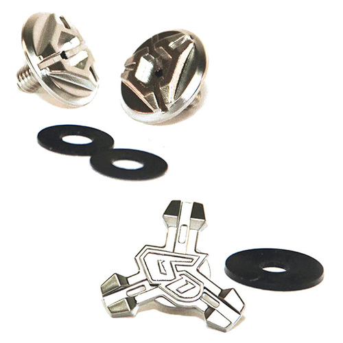 6D ATR-1/ATR-2/ATB-1 Peak Screw Set Chrome