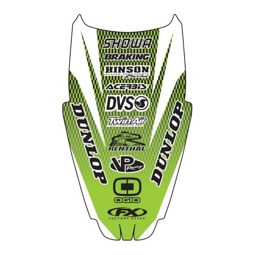 Factory Effex Graphics - Rear Fender Kawasaki Kx125-250 99-02