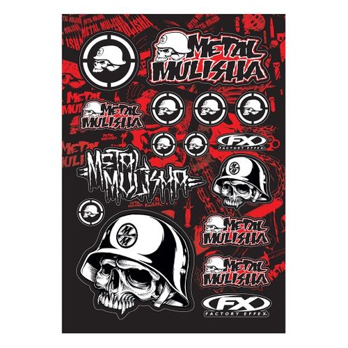 Factory Effex Oem Sticker Sheet Metal Mulisha 1