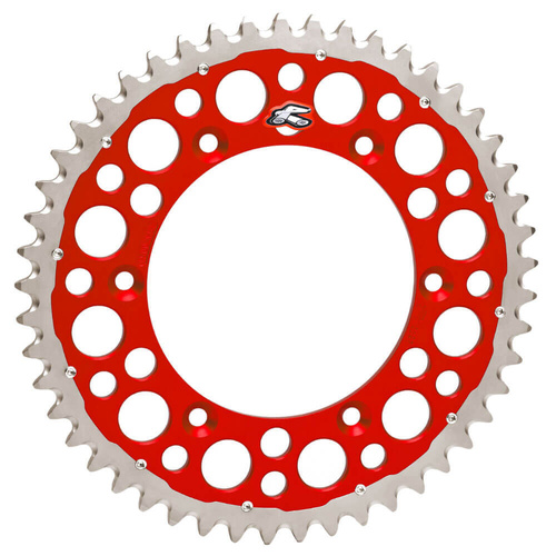 Renthal Twinring Honda Red Grooved Dual Sport Rear Sprocket