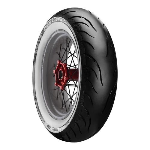 Avon Cobra Chrome 150/80R16 White Wall Rear Tyre (71V Rating) AV92