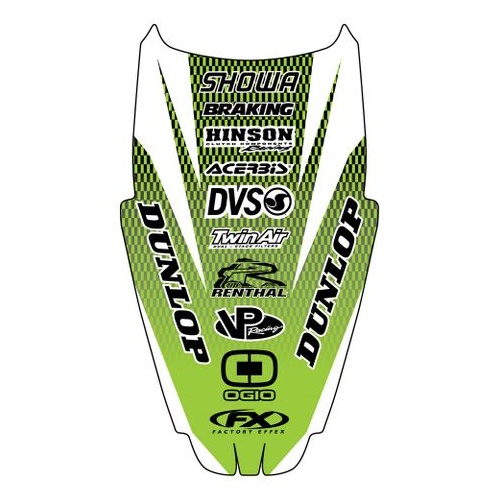 Factory Effex Graphics - Rear Fender Kawasaki Kx85/100 14