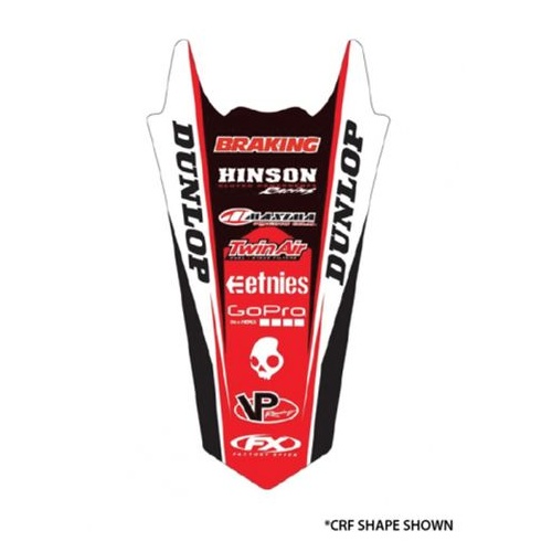 Factory Effex Graphics - Rear Fenders Honda Cr125/250 02-08 Crf450 02-04