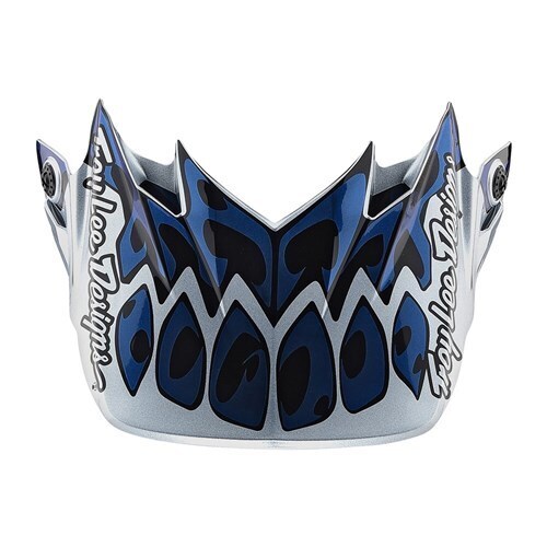 Troy Lee Designs 21 SE4 Poly Visor Skully Silver