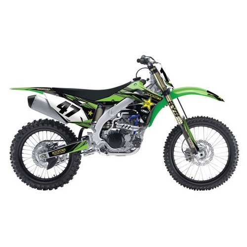 Factory Effex Graphics - Shroud Kit Rockstar Kawasaki Kx125/250 03-08