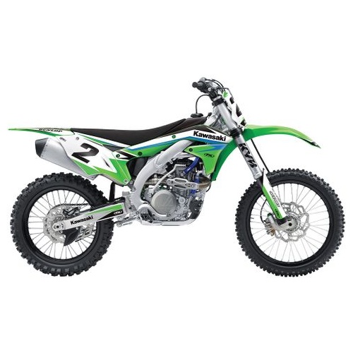 Factory Effex Graphics - Evo 13 Shroud Kit Kawasaki Kx80/100 1998-00