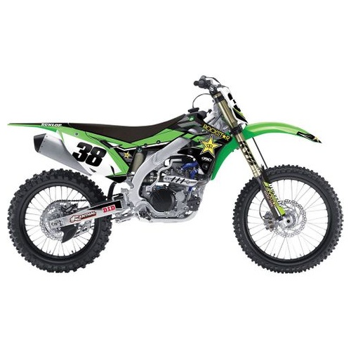 Factory Effex Graphics - Shroud Kit Rockstar Kawasaki Kx250F 2009-12