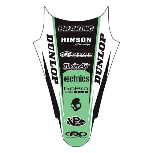 Factory Effex Graphics - Rear Fender Kawasaki Kx450F 16-18 Kx 250F 17-18