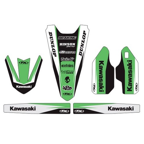 Factory Effex Graphics - Trim Kit Kawasaki Kx125/250 1999-2002