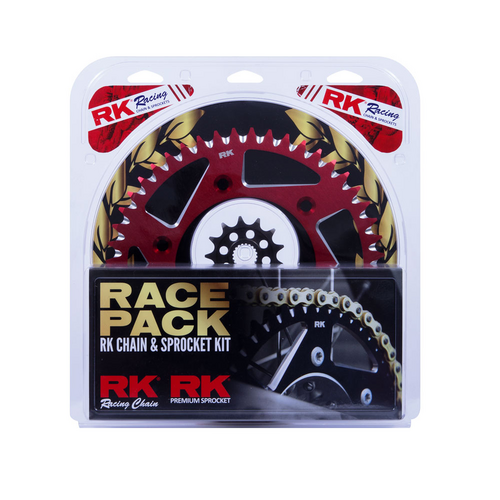 RK Race Chain & Spr. Kit (Pro) - Gold/Red - 13/51 CRF250R ('04-17)
