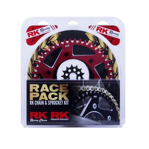 RK Race Chain & Spr. Kit (Pro) - Gold/Red - 13/49 CRF250R ('18-20)