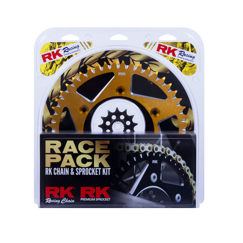 RK Race Chain & Spr. Kit (Pro) - Gold/Gold - 13/49 RM-Z450 ('13-24)