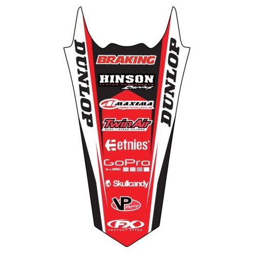 Factory Effex Graphics - Rear Fender Honda Crf450 2017