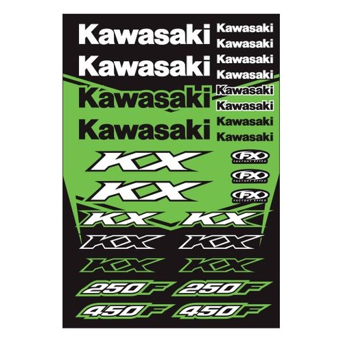 Factory Effex Oem Sticker Sheet Kawasaki KX