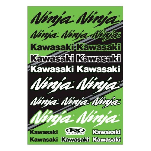 Factory Effex Oem Sticker Sheet Kawasaki Ninja
