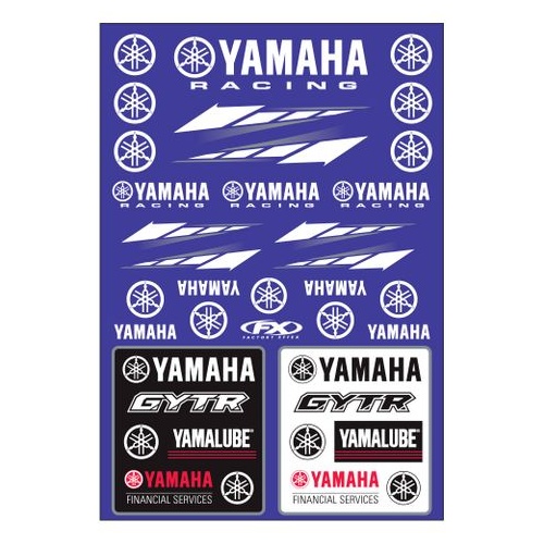 Factory Effex Oem Sticker Sheet Yamaha Racing