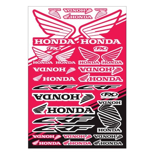 Factory Effex Oem Sticker Sheet Honda CRF