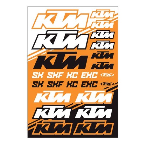 Factory Effex Oem Sticker Sheet KTM SX