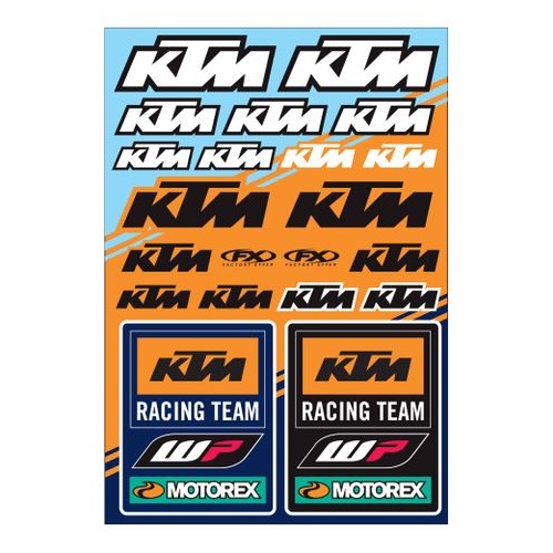 Factory Effex Oem Sticker Sheet KTM Racing