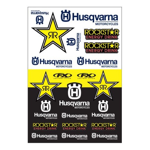 Factory Effex Oem Sticker Sheet Husqvarna Racing