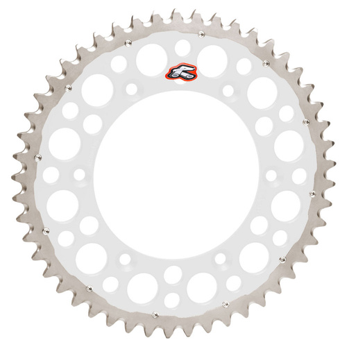Renthal Twinring CF Moto Silver Grooved Street Rear Sprocket