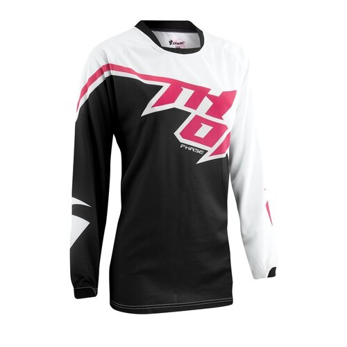 Thor Ladies Phase S5 Pink/Black MX Jersey [Size: L]