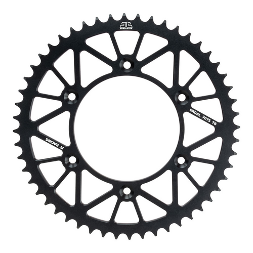 JT Alloy Racelite Sprocket - 49T 520P - BLACK