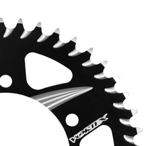 Vortex Alloy Rear Sprocket 520-48T - (S) Kawasaki - Black