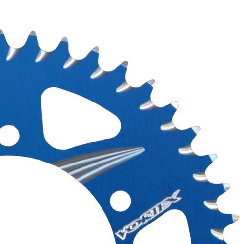 Vortex Alloy Rear Sprocket 420-46T - (S) Yamaha - Blue