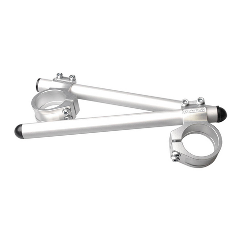 Vortex Clip On Handlebars 7 Degree - Silver 38mm (Pair)