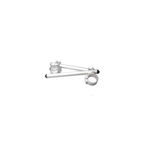 Vortex Clip On Handlebars 7 Degree - Silver 50mm (Pair)