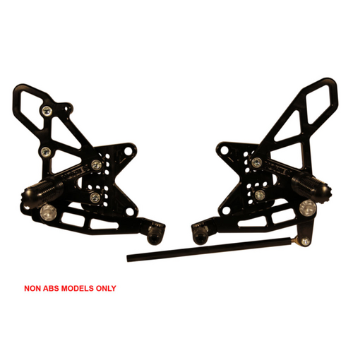 Vortex Rearsets (Black) - Kawasaki ZX-10R ('11-15 NON ABS ONLY)