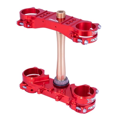Xtrig Honda Red Triple Clamps ROCS Tech Offset 20mm