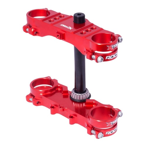 Xtrig Honda Red Triple Clamps ROCS Tech Offset 28mm