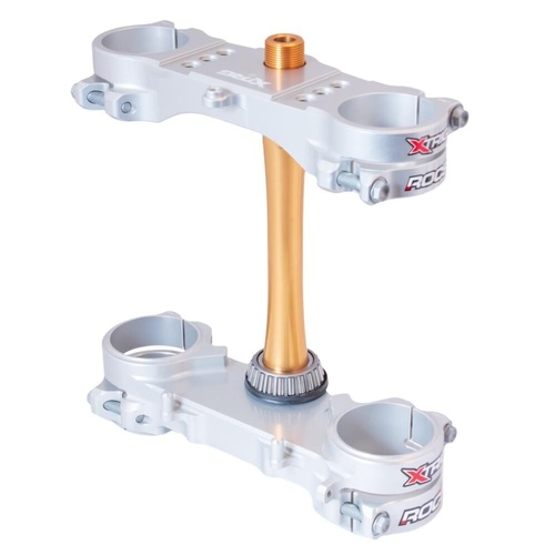 Xtrig Suzuki Silver Triple Clamps ROCS Tech Offset 21.5mm