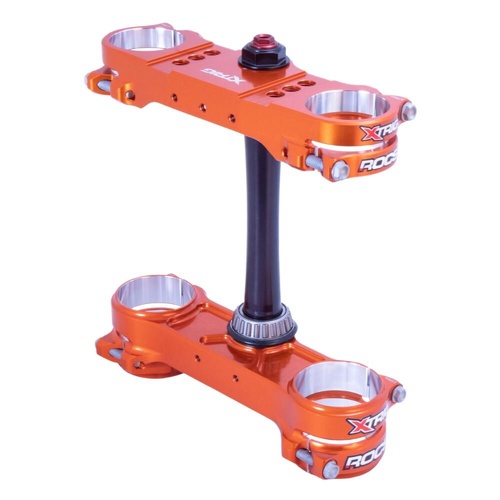 Xtrig KTM Orange Triple Clamps ROCS Pro WP48 Offset 20-22mm