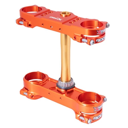 Xtrig Husqvarna Orange Triple Clamps ROCS Tech Offset 14mm