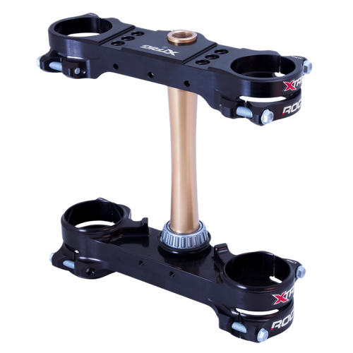 Xtrig Triumph Black Triple Clamps ROCS Tech Offset 22mm