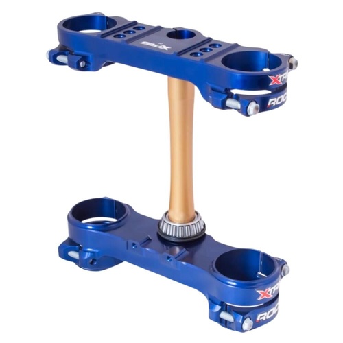 Xtrig Sherco Blue Triple Clamps ROCS Tech Offset 24mm