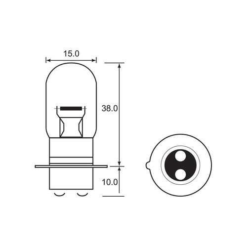 Bulb - Halogen 12V 35/35W - PX15D