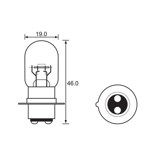 Bulb - Headlight 6V 25/25W - PX15D