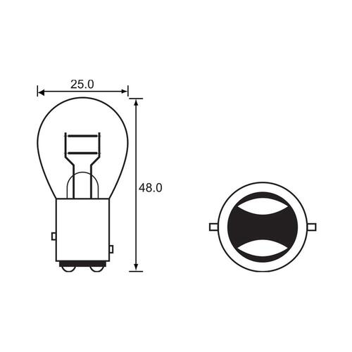 Bulb - Stop Tail 6V 10/3W - BAY15D