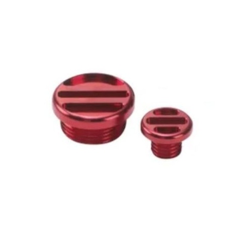 Sunline Aluminum Engine Plug Red To Suit Suzuki RMZ250 RMZ450