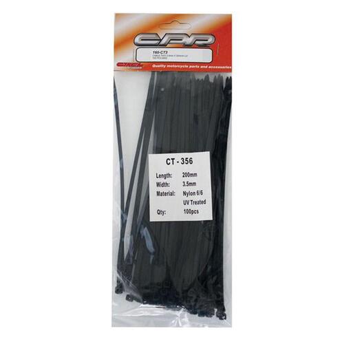 (NEW) CPR ZIP TIES 3.5MM X 200MM 100PCS