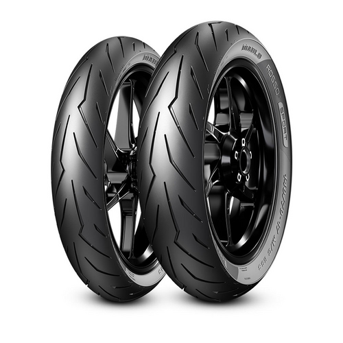 Pirelli Diablo Rosso Sport Scooter Front/Rear 80/90-14 M/C 40S Tubeless Tyre
