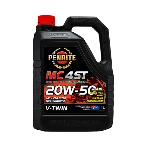 Penrite MC-4ST V TWIN 20W-50 100% PAO ESTER FULL SYNTHETIC 4 LTR