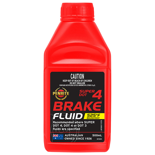 Penrite Brake Fluid Super Dot 4 500mL